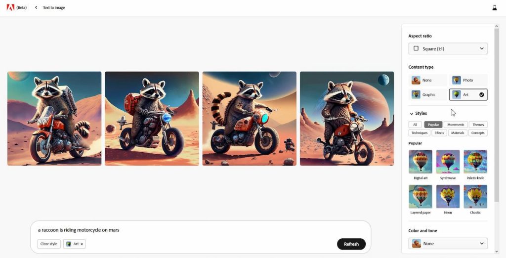 Adobe 生成式AI 新應用【Firefly】入門教學及4項功能實測 4 Text to image 文字轉圖片工作區