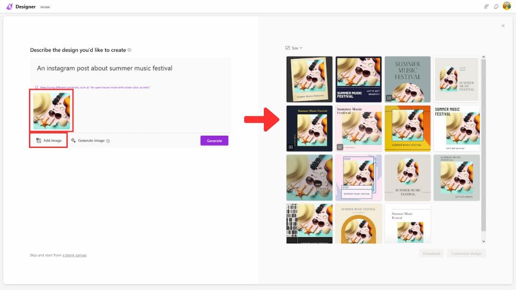 Microsoft Designer 微軟的 AI 設計工具,全面開放,設計小白也能快速上手 5 Microsoft Designer 圖片生成範本