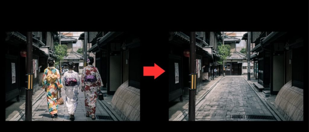 Photoshop AI 教學,生成填色 Generative Fill 的 17 種玩法 14 Potoshop AI 生成填色的憑空消失2