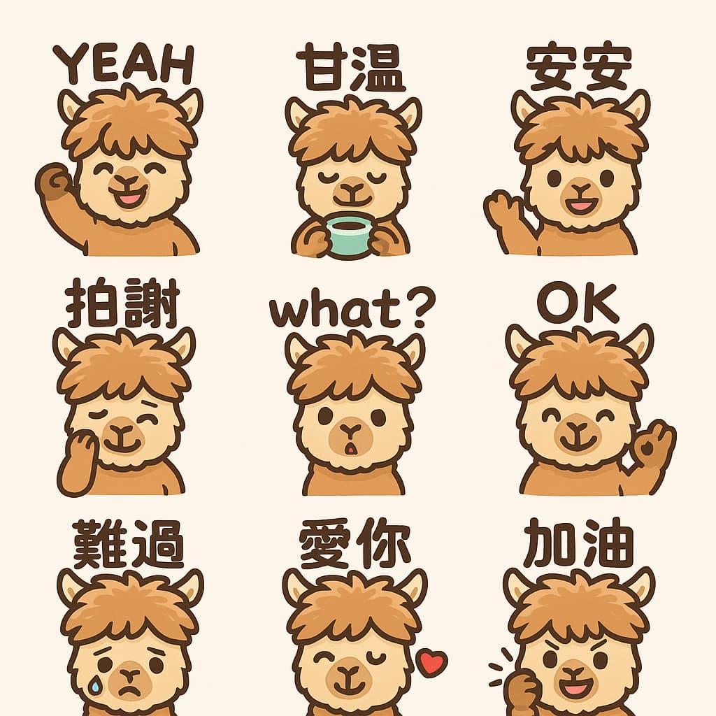 ChatGPT 免費生成 LINE 貼圖及分格漫畫教學,3個步驟快速上手 5 ChatGPT 生成Line貼圖進行分割